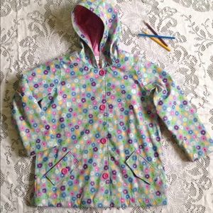 Girls Printed Floral Raincoat size 8-10